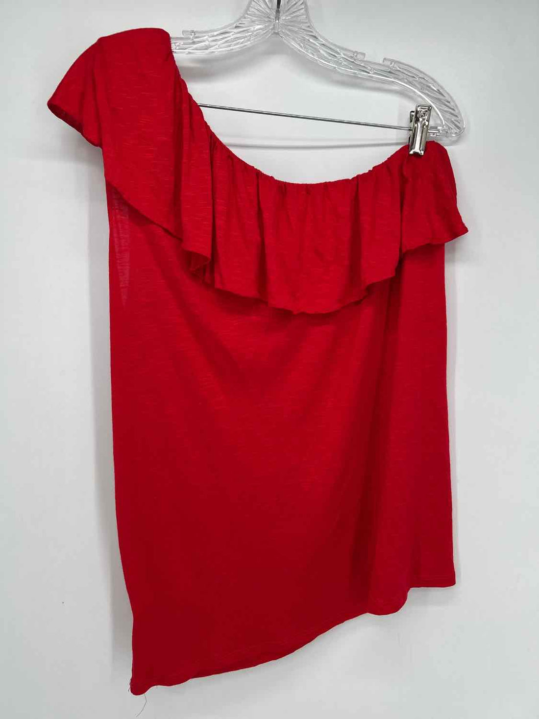 RXB Size L Red NWT One Shoulder Short Sleeve