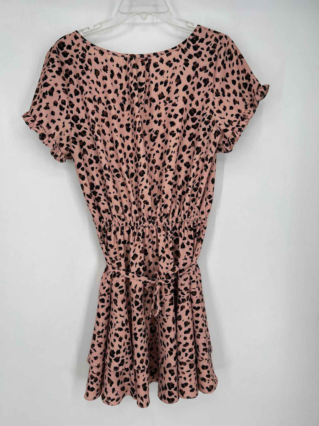 Mazik Size S Leopard Short Sleeve Dress