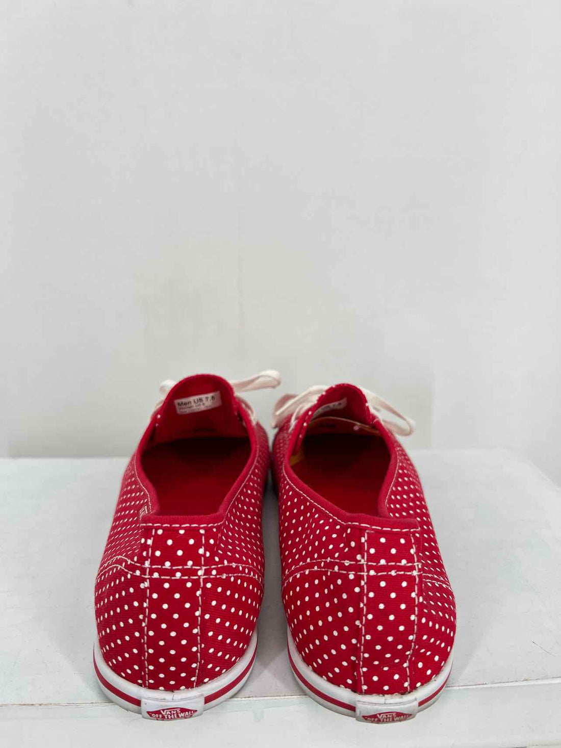Vans Women Size 9 Red & White Polkadot Sneakers