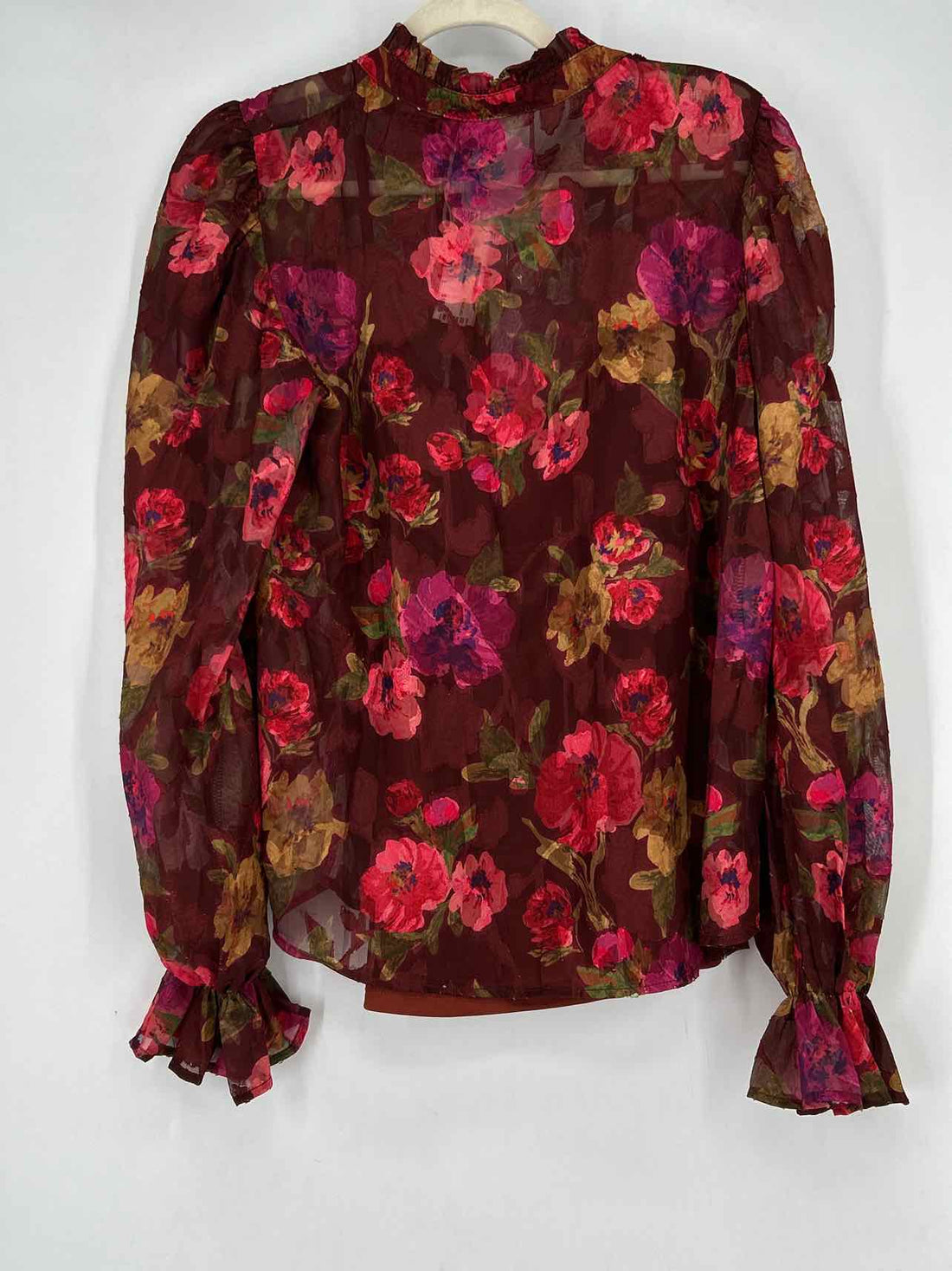 Flying Tomato M Maroon Floral New Boutique Top