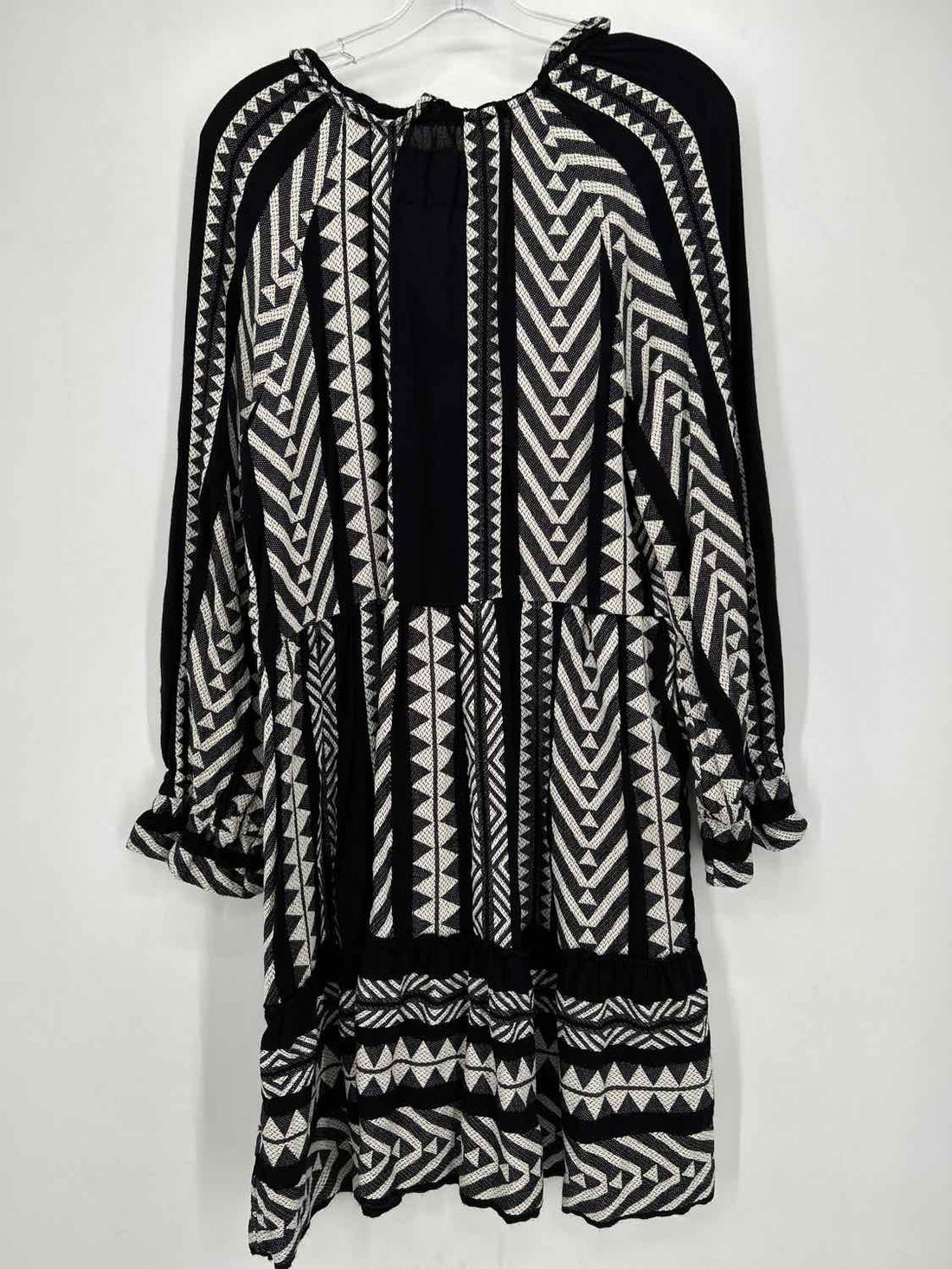 Maeve Size M Black & White Print Dress