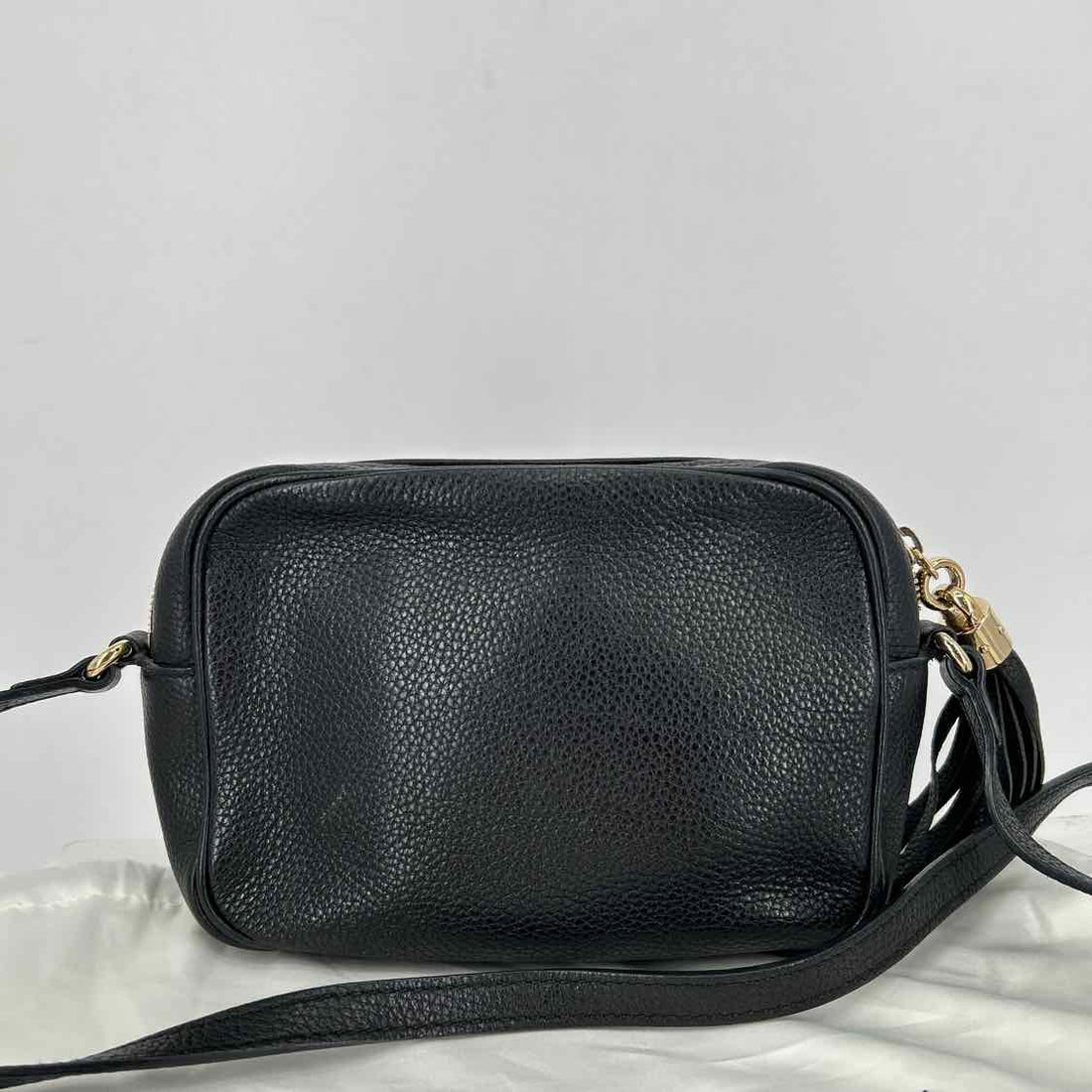 Gucci Soho Disco Black Pebbled Leather Pre Owned LUXURY