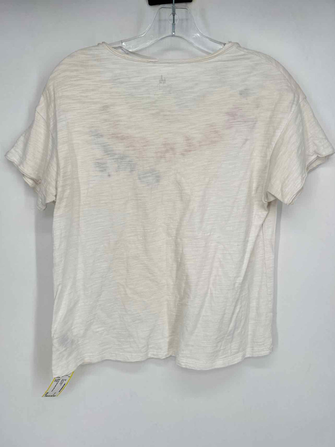 Disney Size XS White Print Short Sleeve