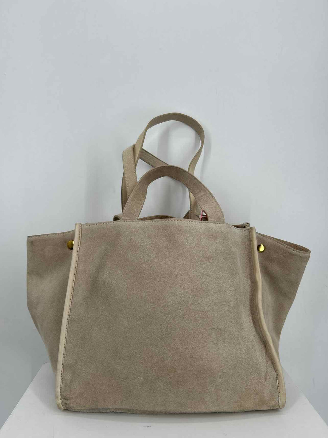 Margot Tan Genuine Suede Good Tote