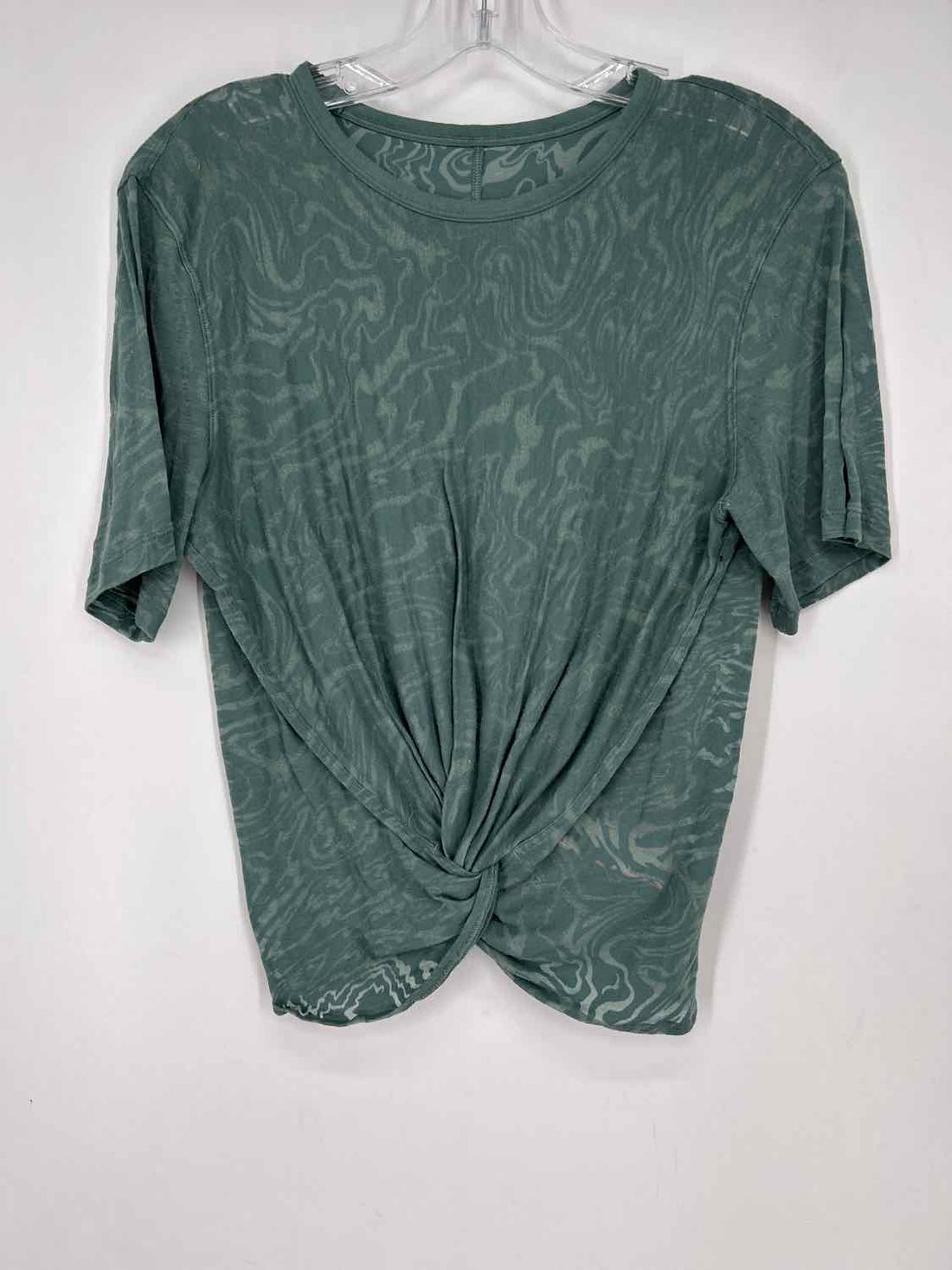 Lululemon Size No Size Green Print Active Tops