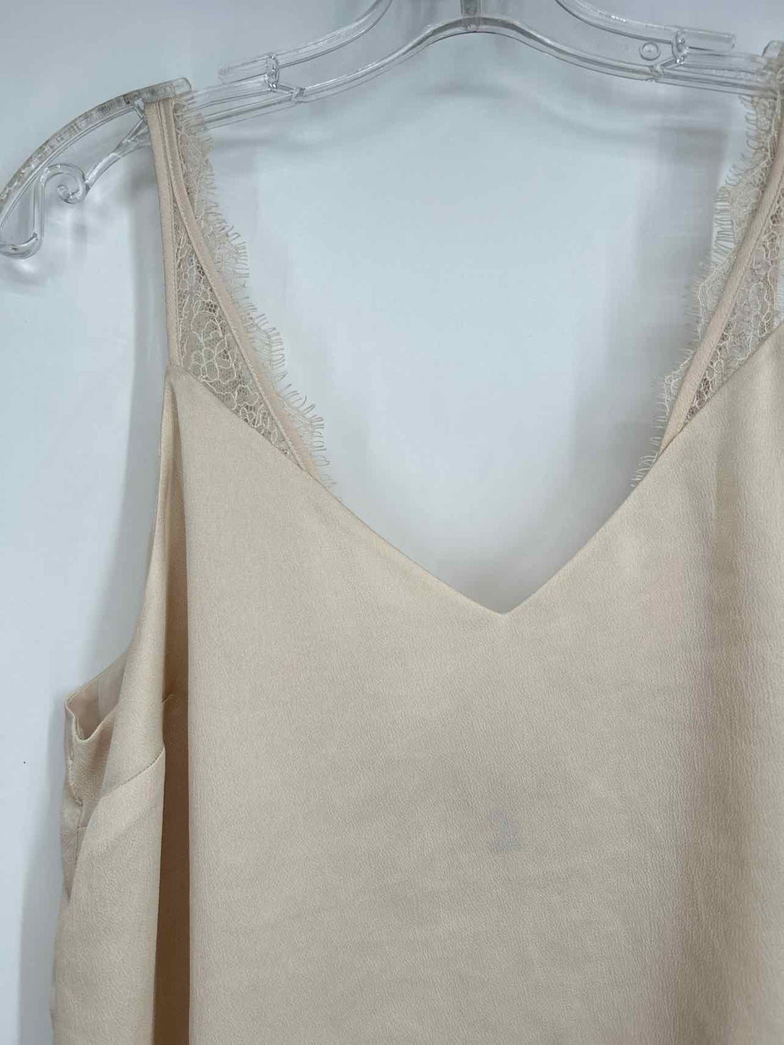 Express Size L Cream Tank Top