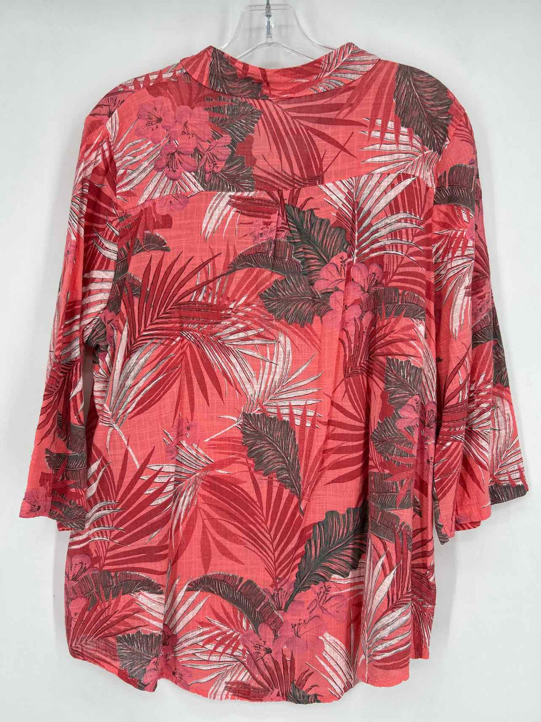 Made in Italy Size M Pink Print Cotton Long Sleeve