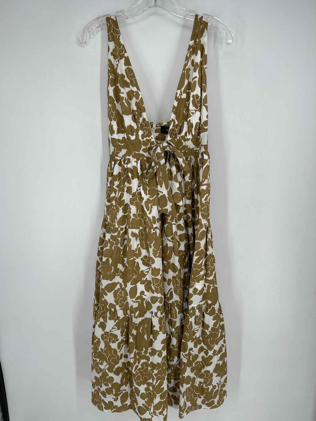 Aakaa Size S White & Taupe Dress