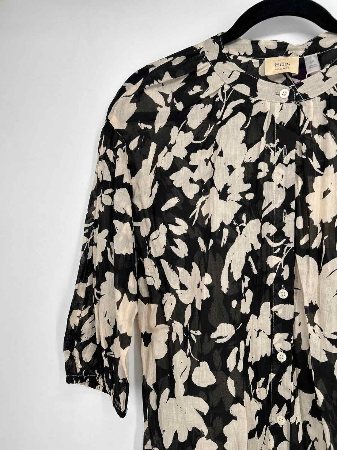 Elie Tahari Size S Beige & Black NWT Long Sleeve