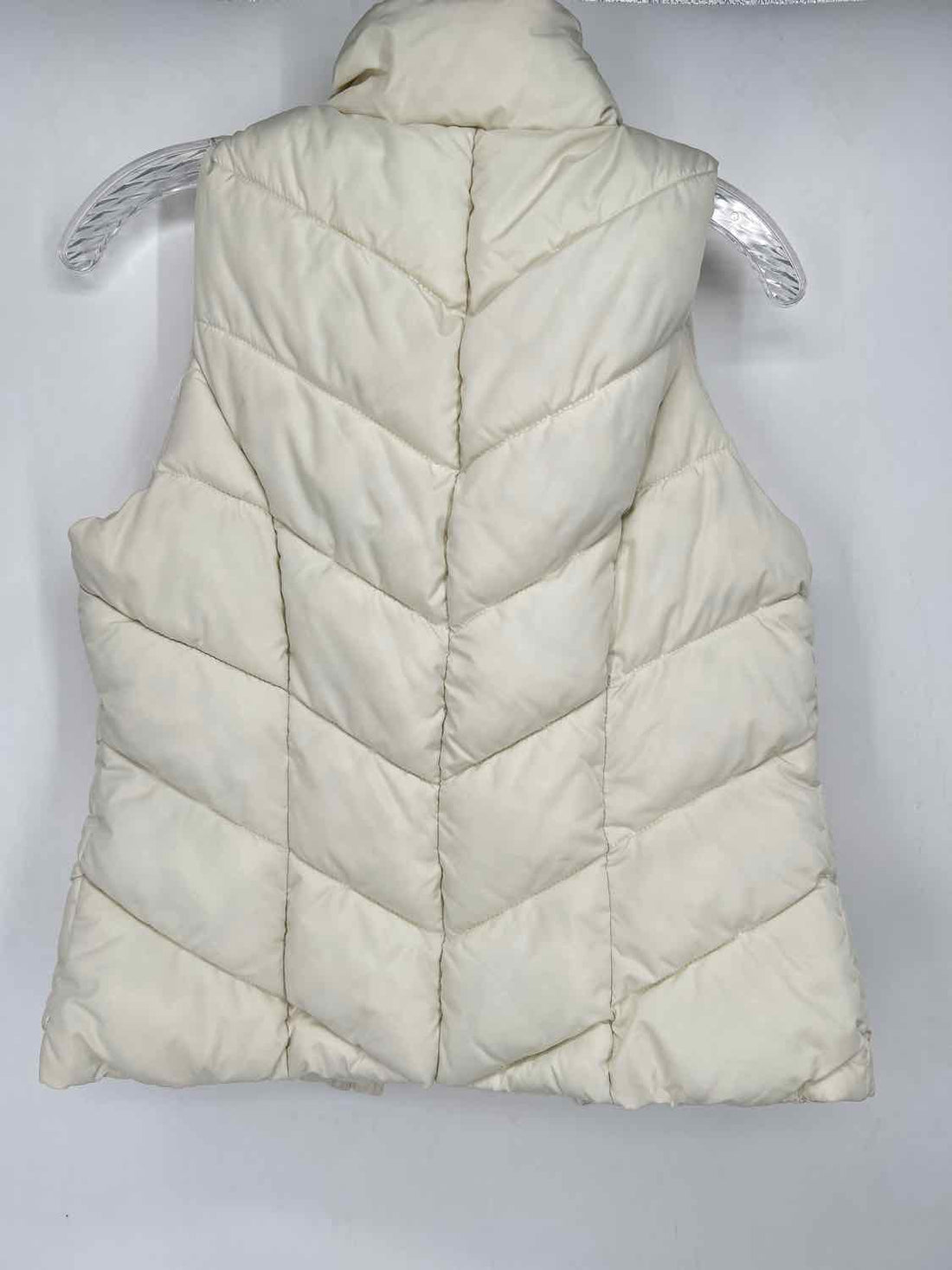 Cole Haan Size XS Cream Puffer Vest