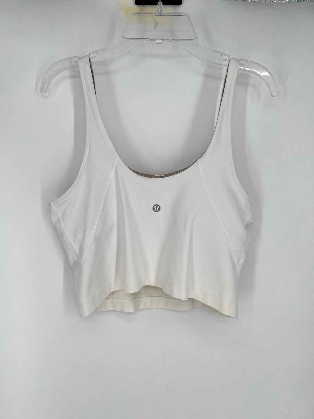 Lululemon Size 10 White Active Sports Bras