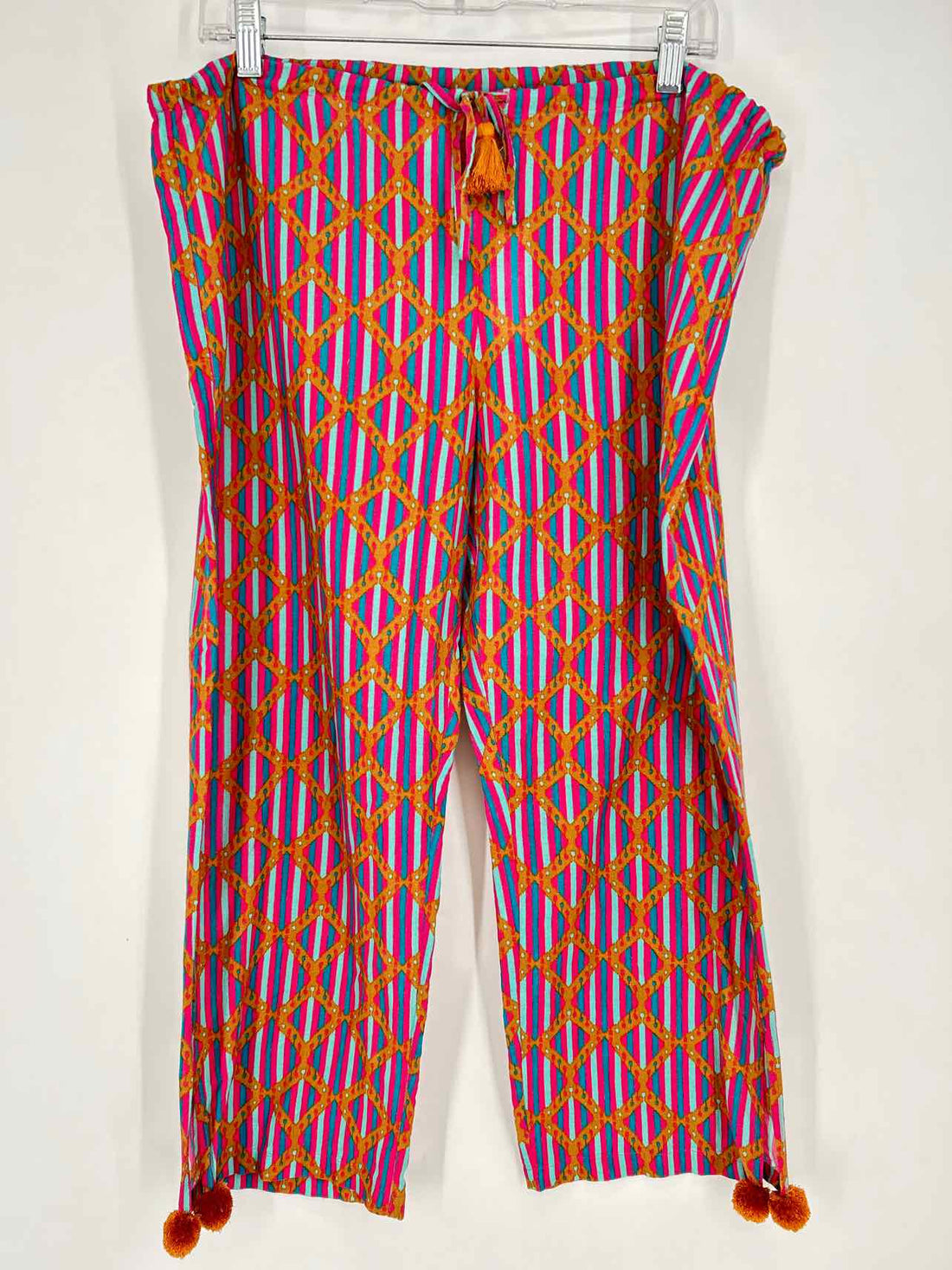 Figue Size M Pink & Blue Stripe Pants