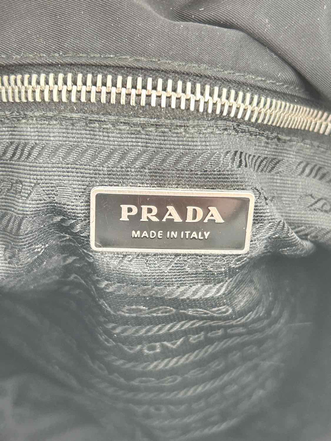 Prada  Tessuto Quilted Chain Black Vintage LUXURY