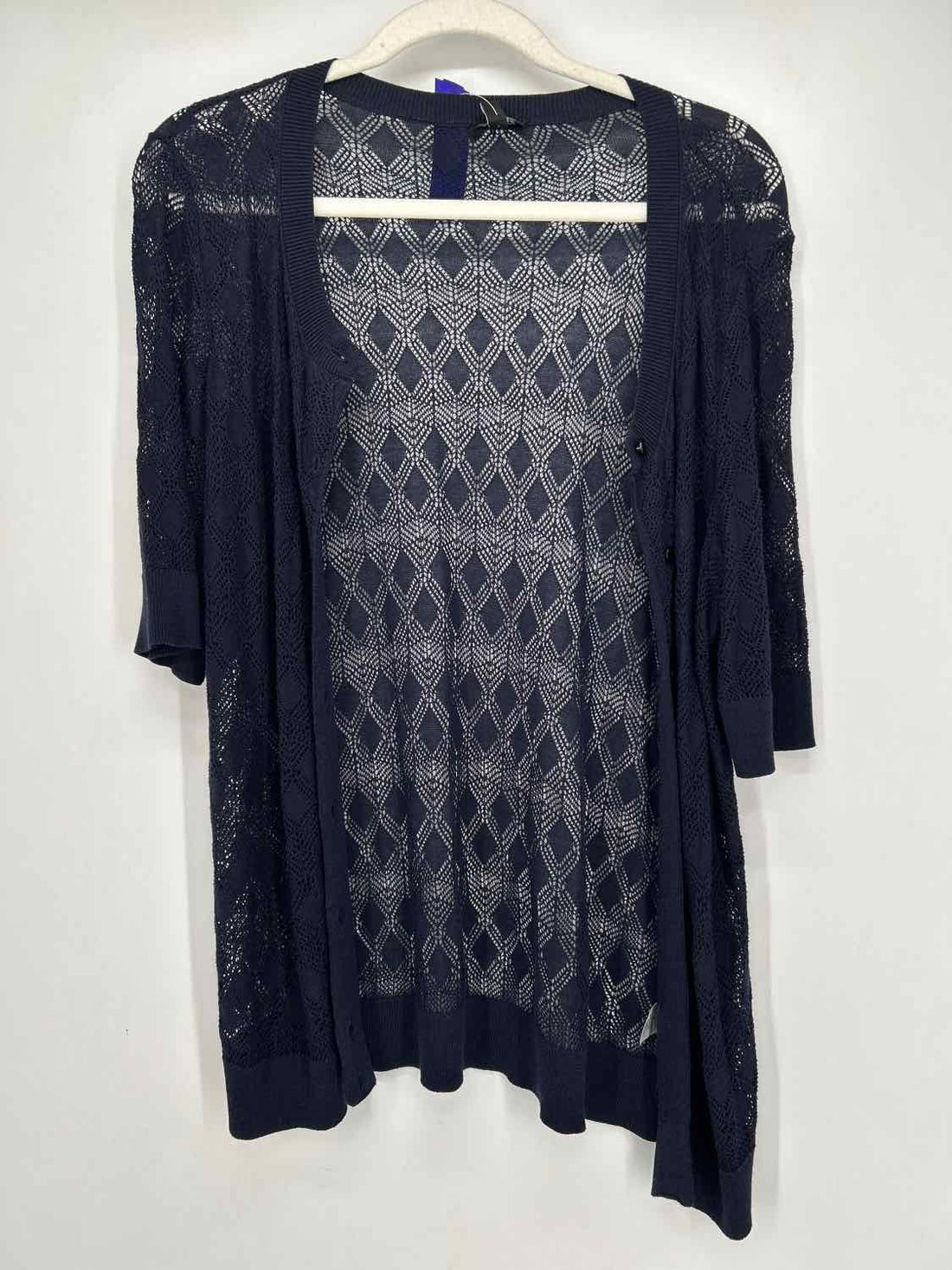 Talbots Size M Navy Cardigan