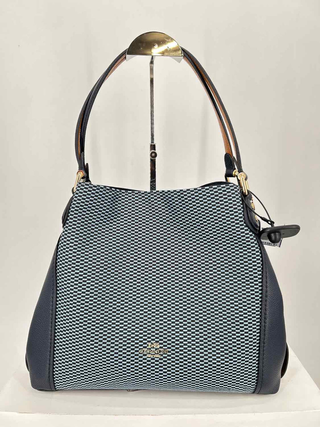 Coach Navy & Light Blue Canvas/Leather Tote