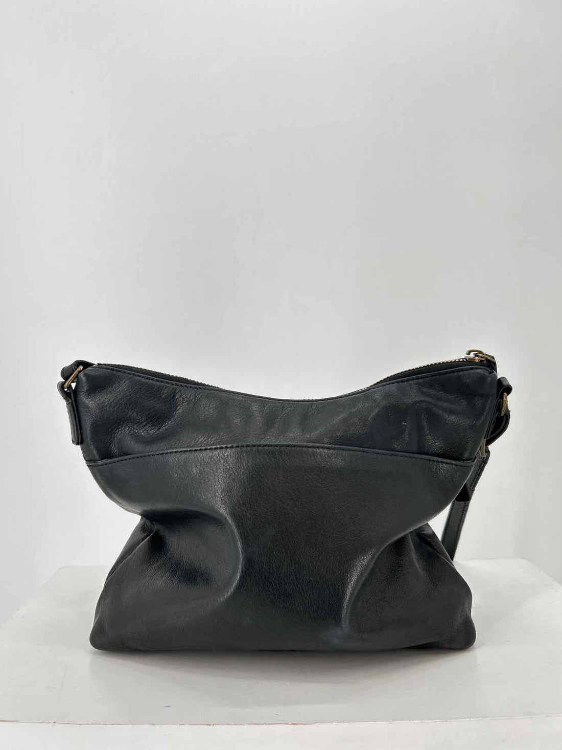 Margot Black Leather Crossbody