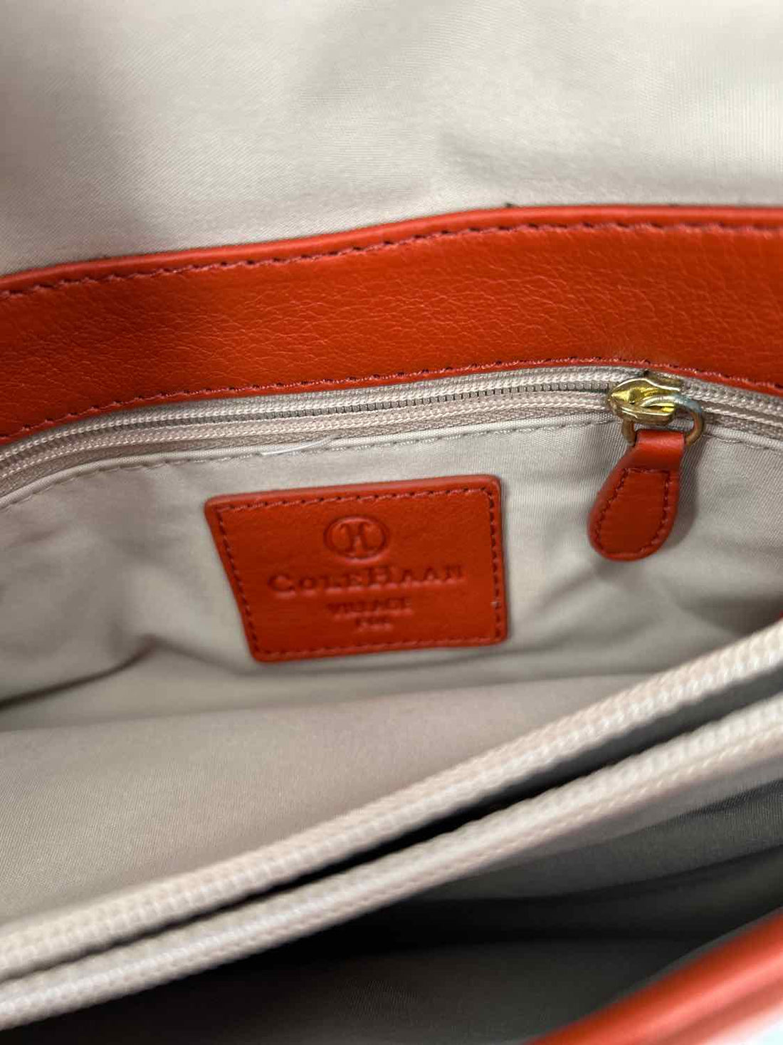 Cole Haan Dark Orange Shoulder Purse