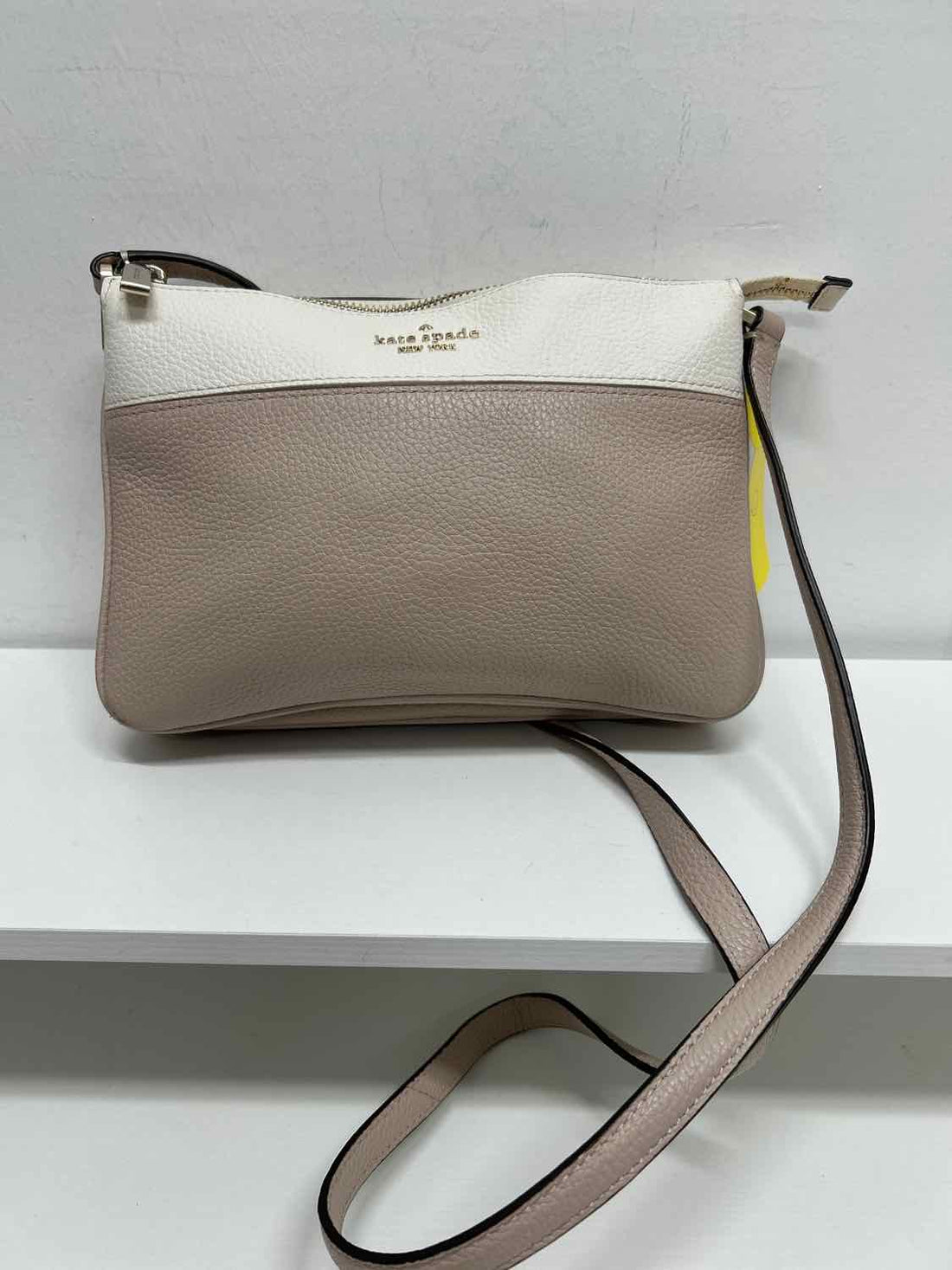 Kate Spade Blush & White Leather Pre Owned Crossbody