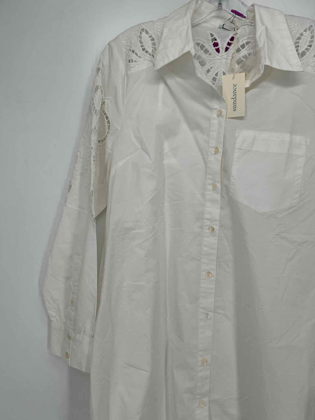 Sundance Size S White Eyelet NWT Dress
