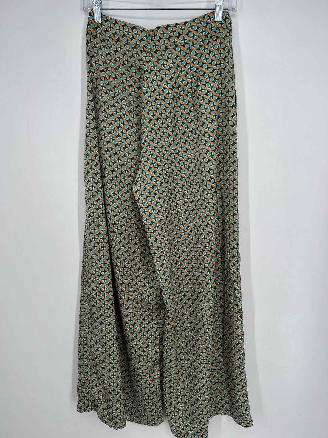 Mink Pink Size S Green & Blue Print Pants