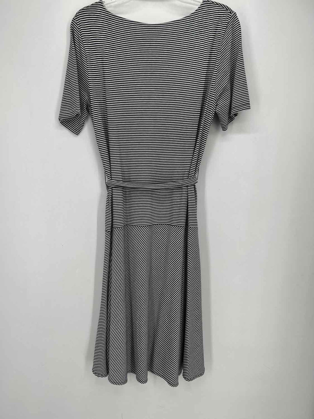 L.K. Bennett Size 8 Black & White Striped Dress
