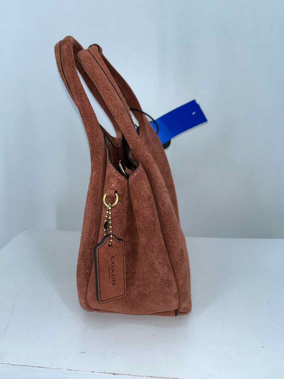 Coach Reddish Brown Suede Purse