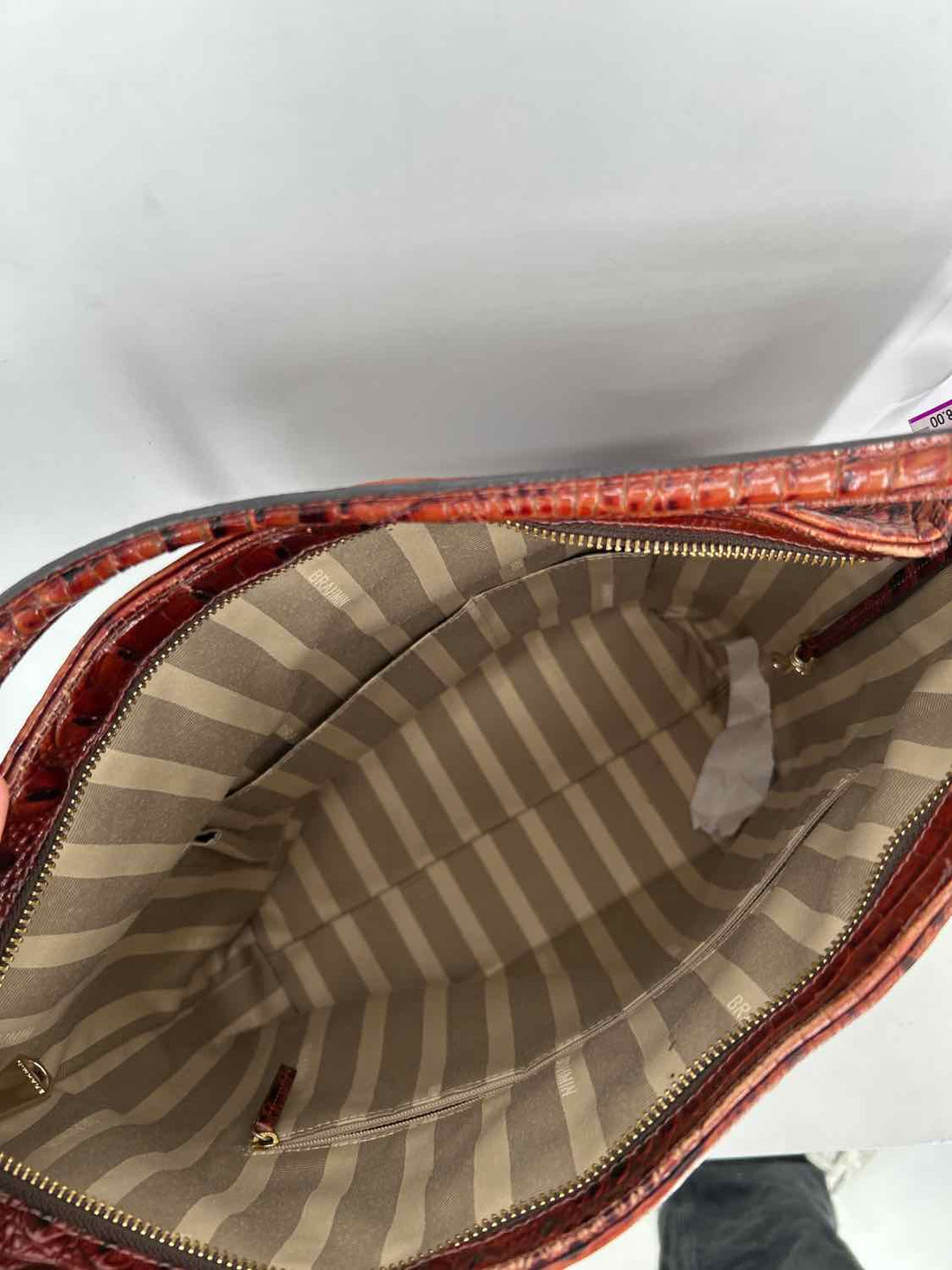 Brahmin Brown Genuine Leather Hobo