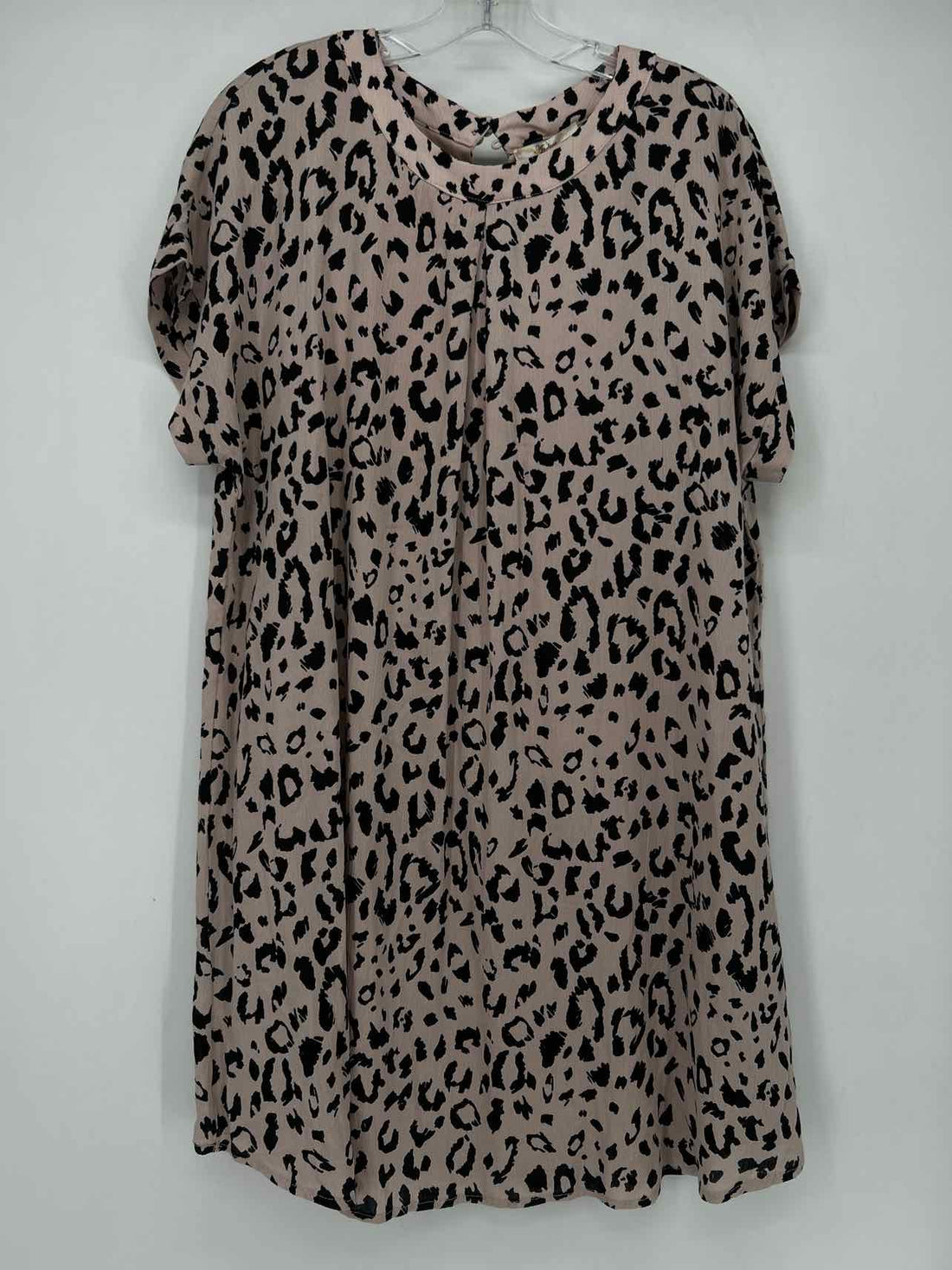 Andre By Unit Size L Blush Leopard NWT Dress