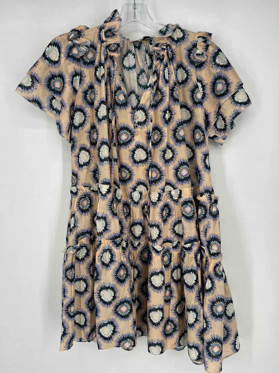 Hunter Bell Size S Blush Print Short Sleeve Dress