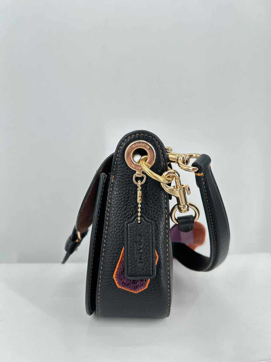 Coach Monogram Leather Pre Owned Crossbody