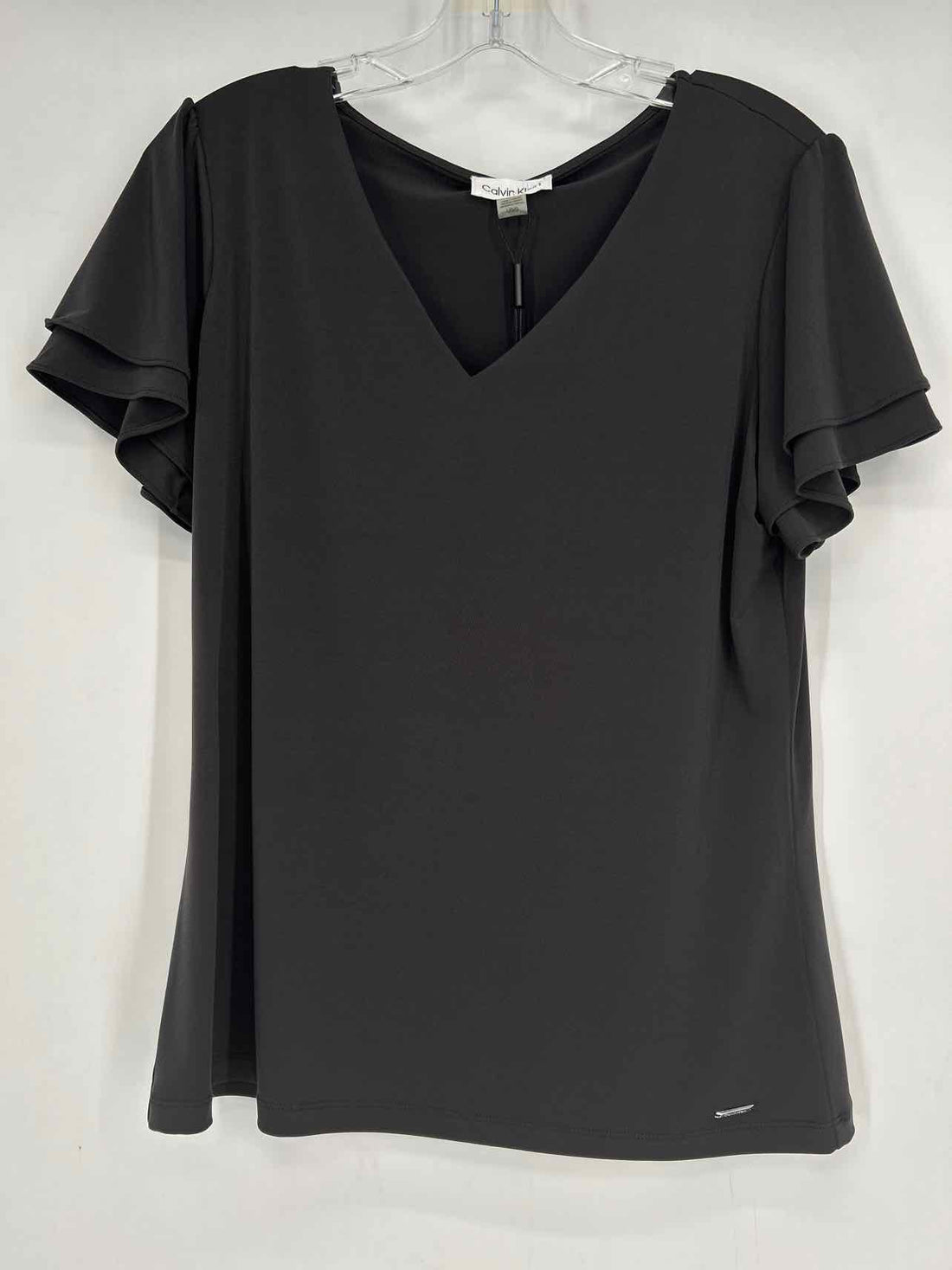 Calvin Klein Size L Dark Gray NWT Short Sleeve