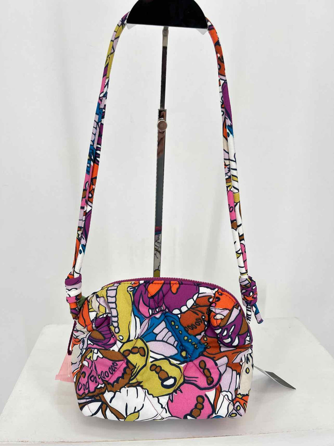 Vera Bradley Purple Floral Quilted Nylon NWT Crossbody
