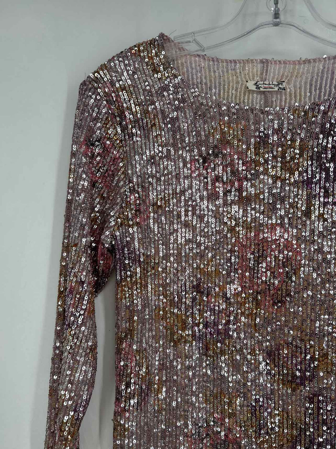 Intimately FP Size S Purple Sequined Long Sleeve