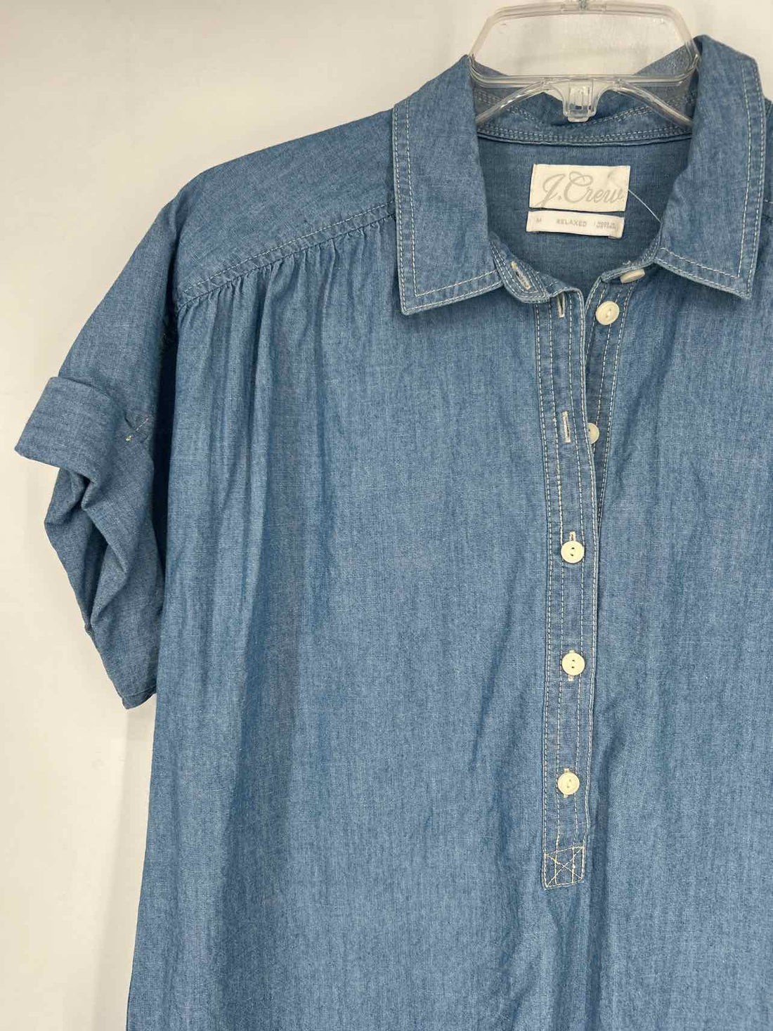 J Crew Size M Denim Short Sleeve