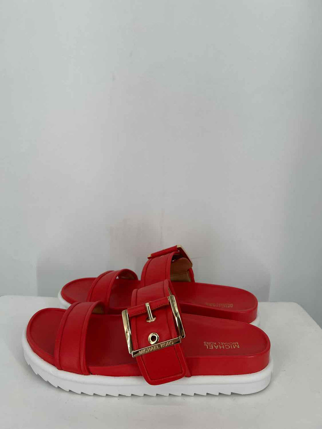 Michael Kors Women Size 7 Red New In Box Sandals