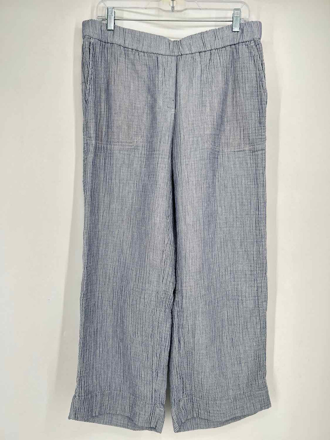 J Jill Size S Navy & White Striped Pants