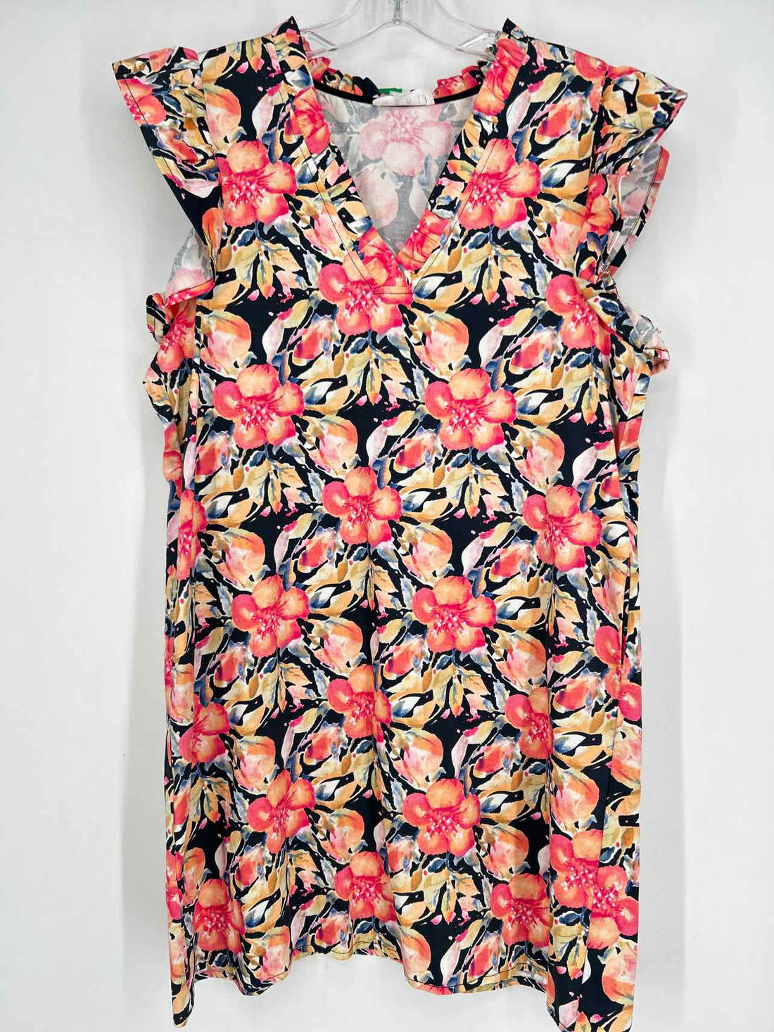 THML Size M Navy Floral Dress
