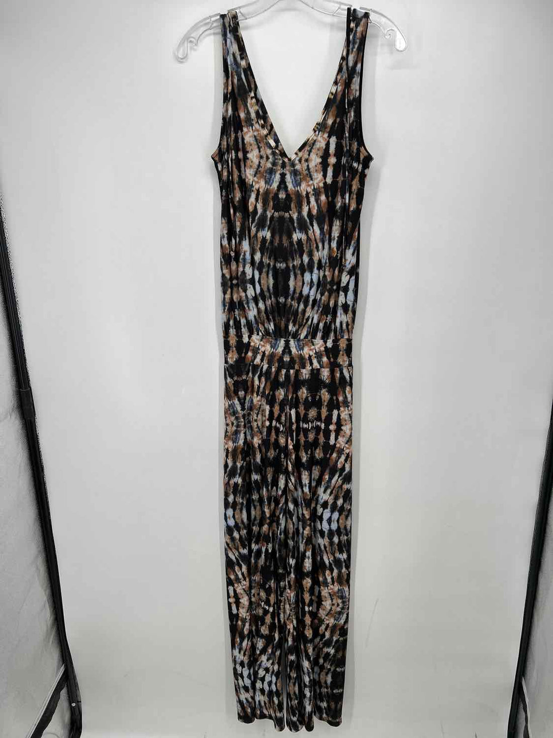 Viereck Size XS Black Tie Dye Sleeveless Jumpsuit