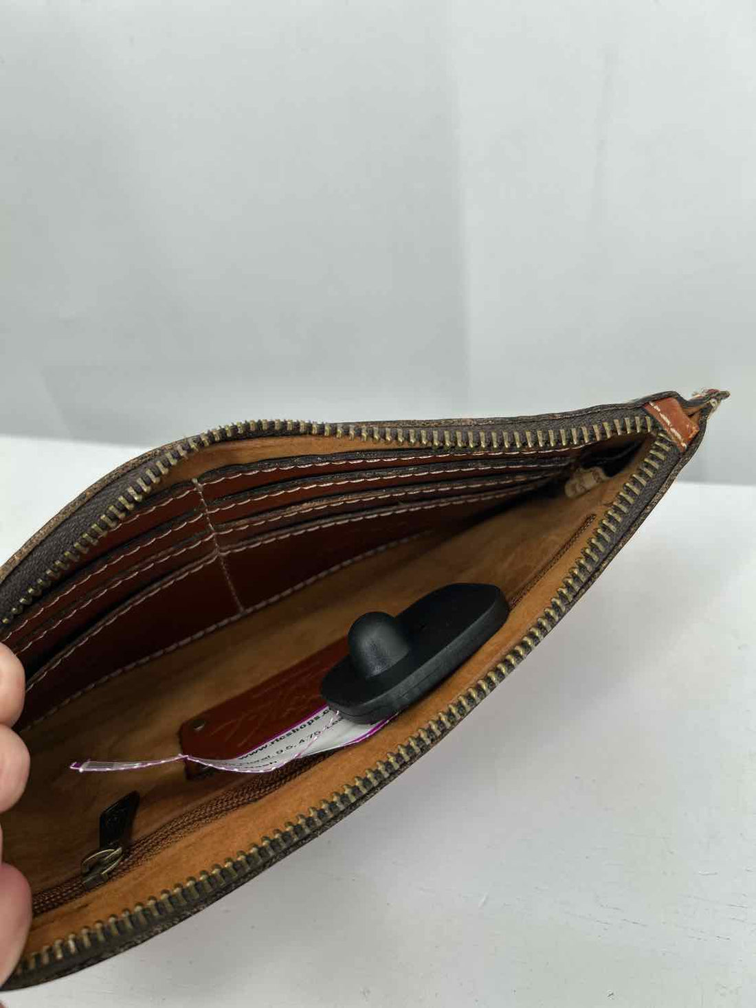 Patricia Nash Fuchsia Floral Leather Wallet