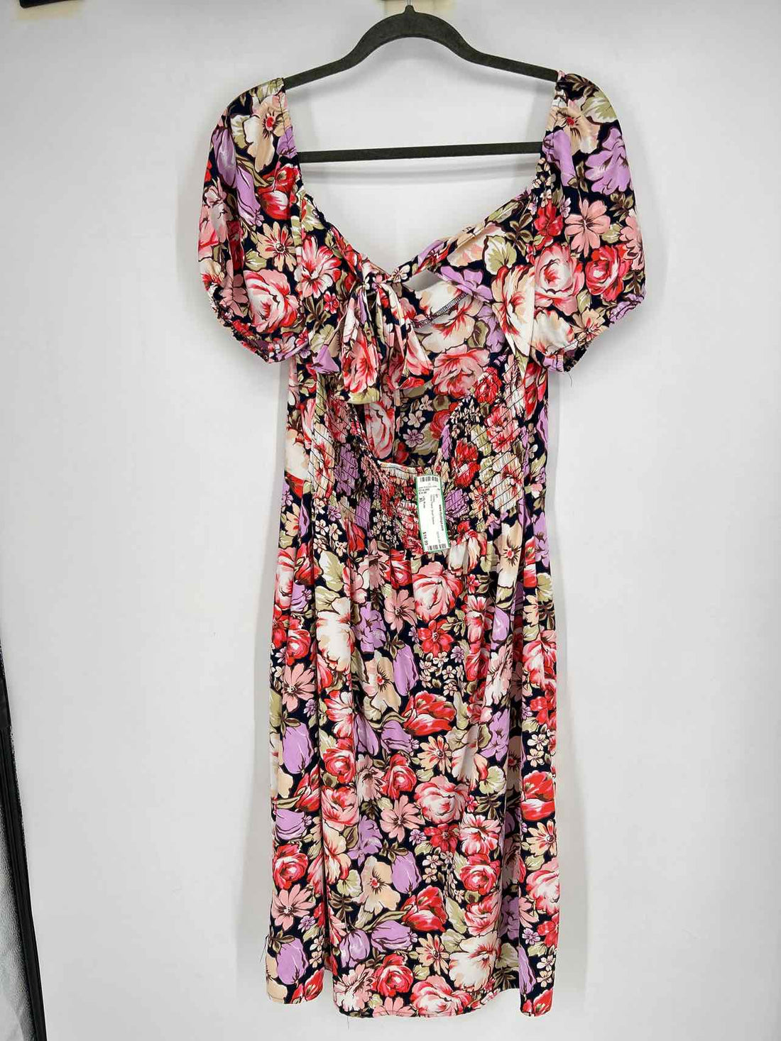 Lilly Rose Size XL Navy Floral Short Sleeve Dress