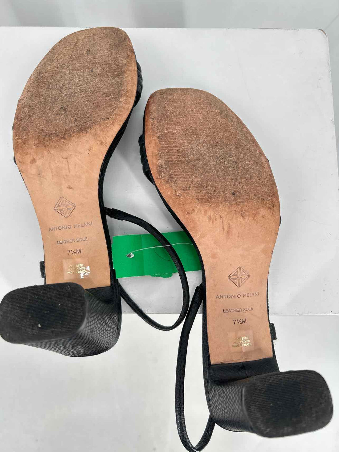 Antonio Melani Women Size 7.5 Black Sandals