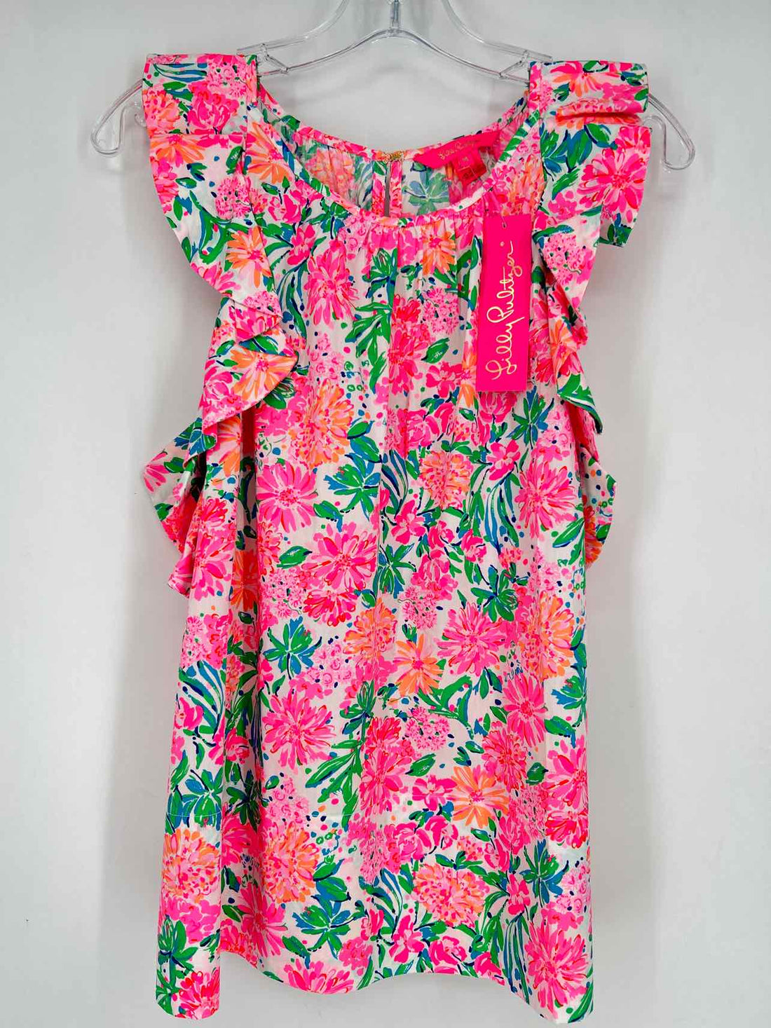 Lilly Pulitzer M White & Pink Floral NWT Lilly Pulitzer Top