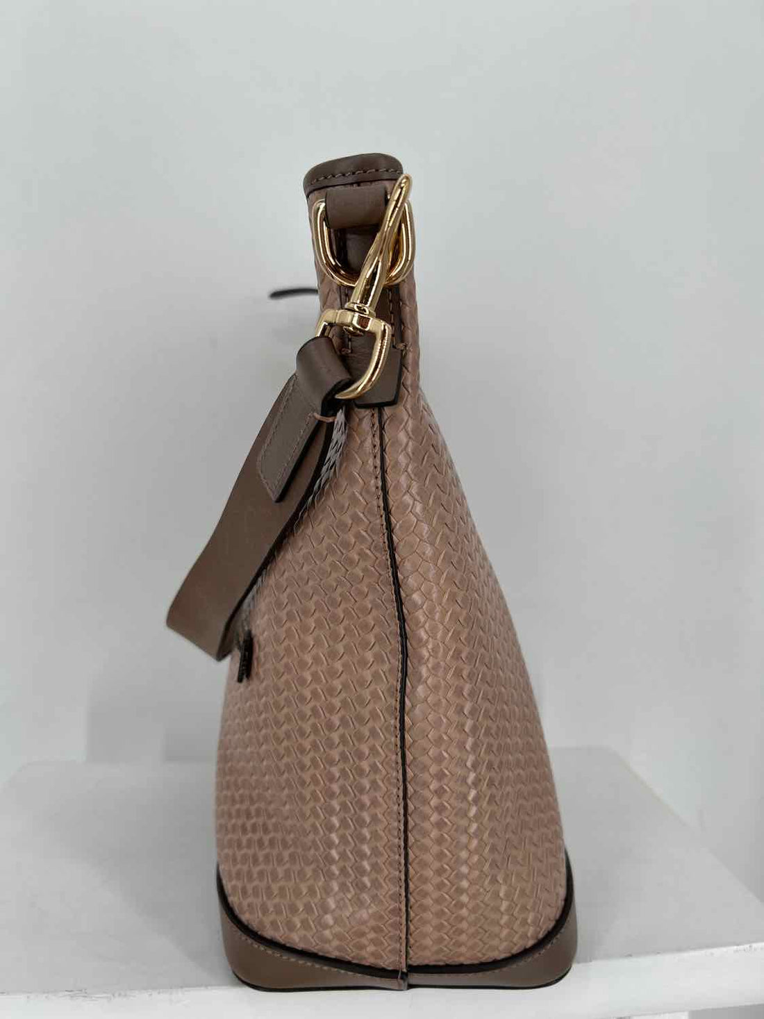 Dooney & Bourke Dusty Blush Camden Woven Leather Hobo