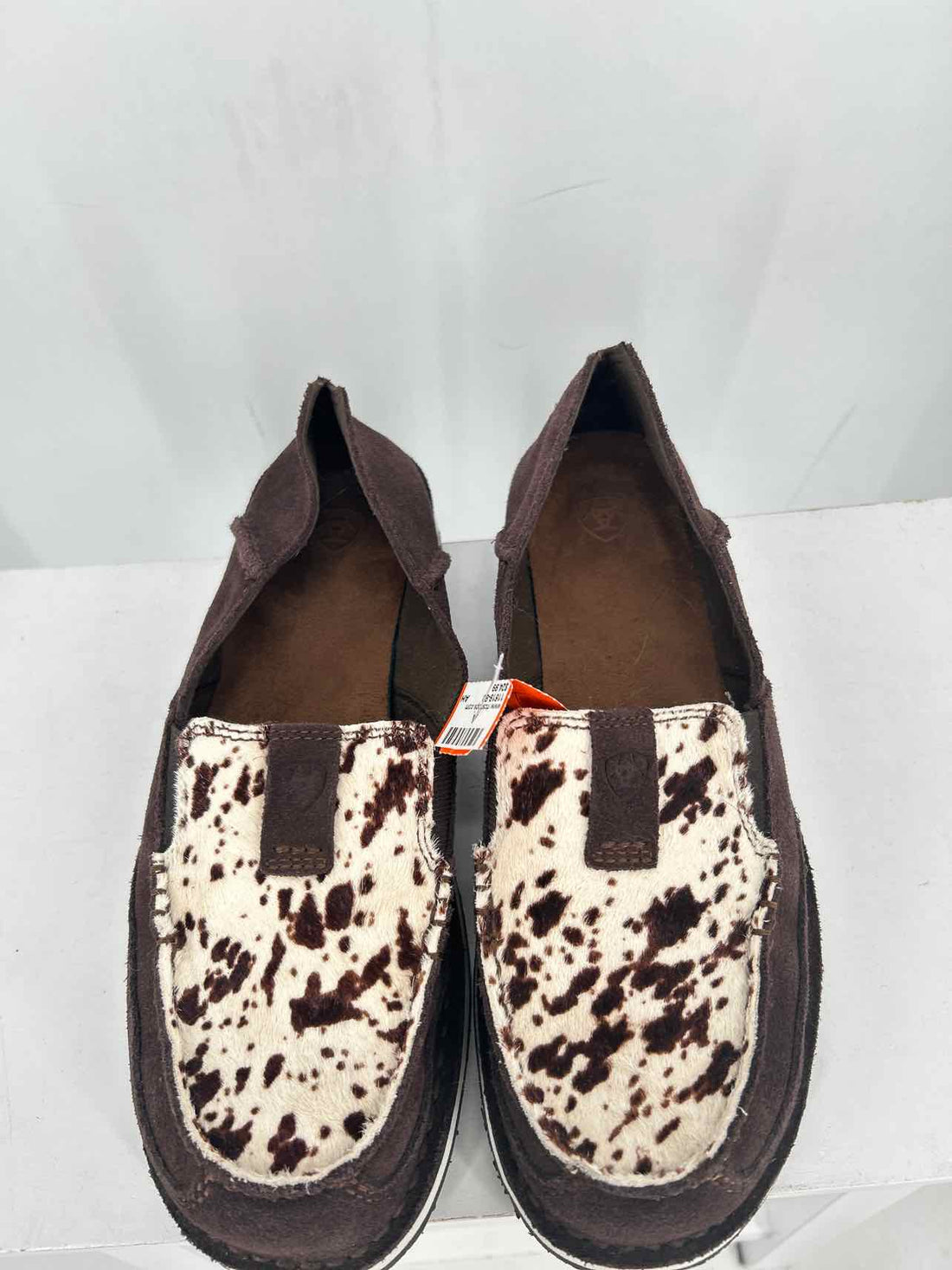 Ariat Women Size 9 Brown Cow Loafers