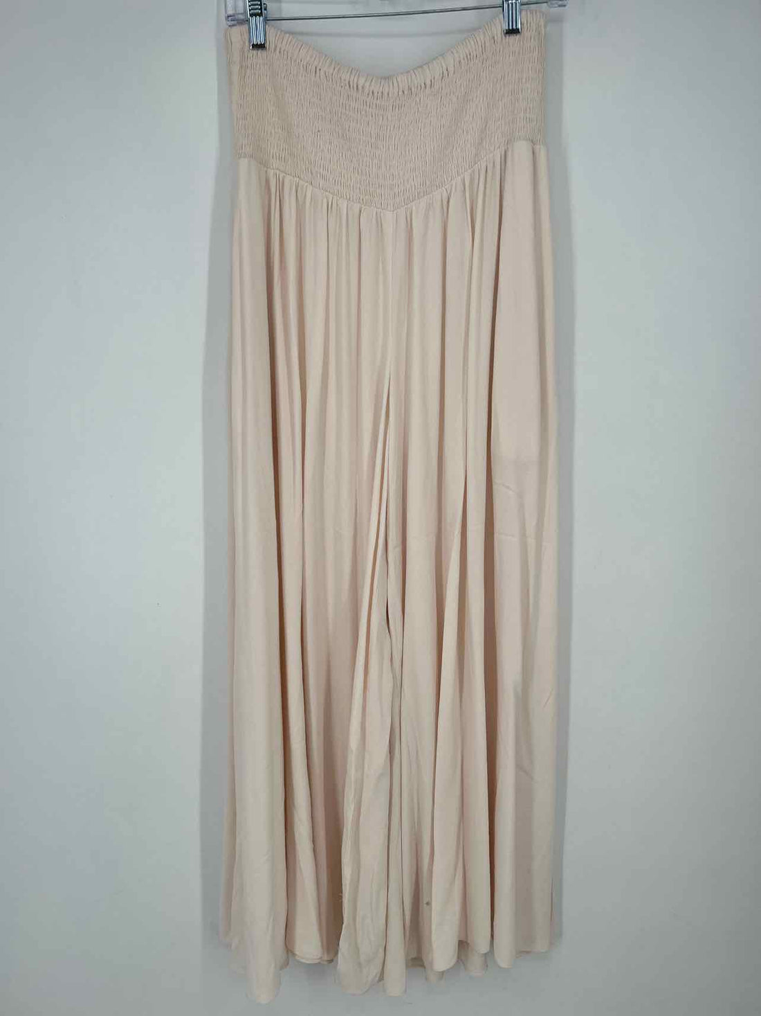 Traffic People M Cream Smocked New Boutique Pants