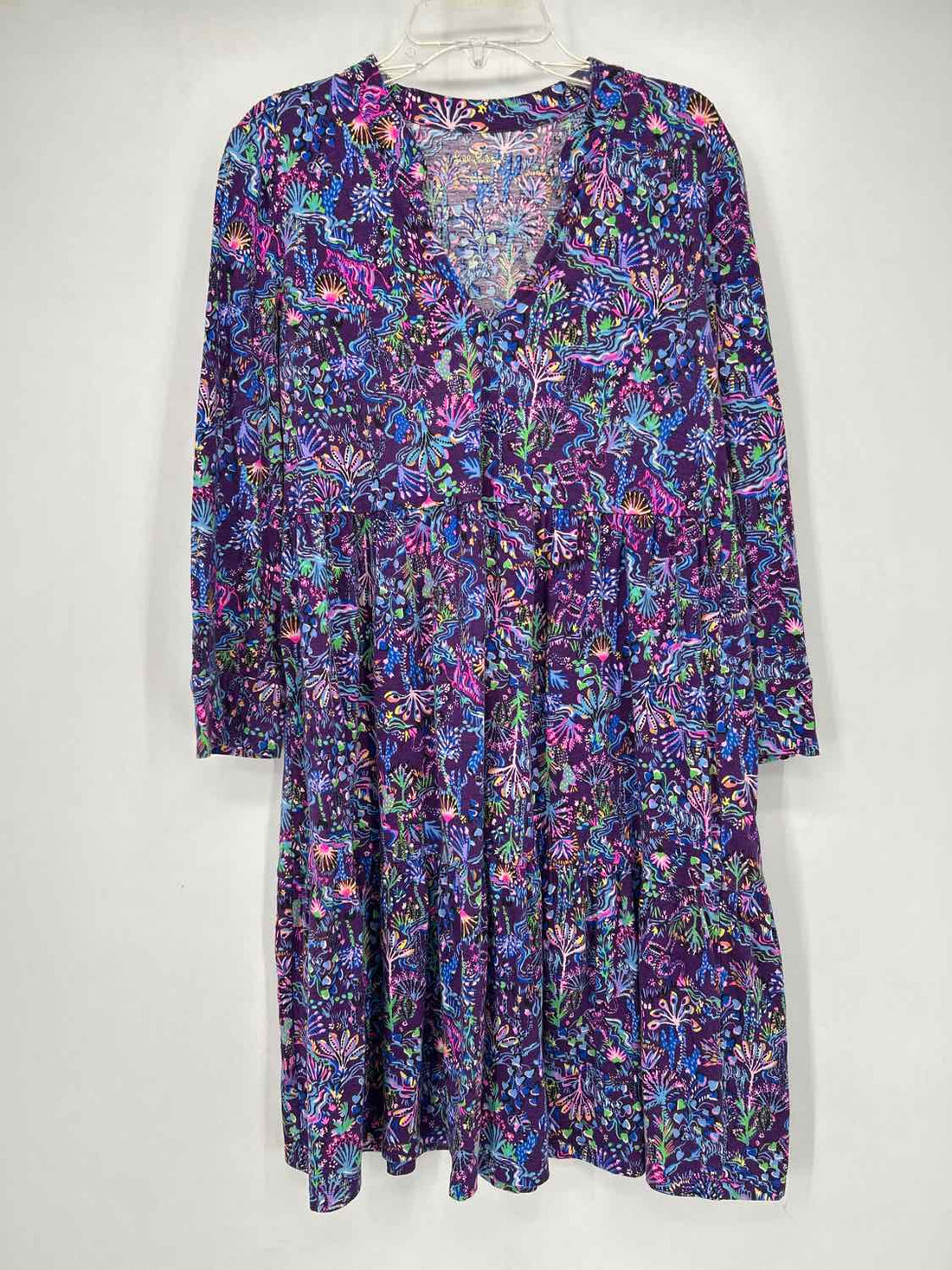 Lilly Pulitzer Size S Dark Purple Floral Dress