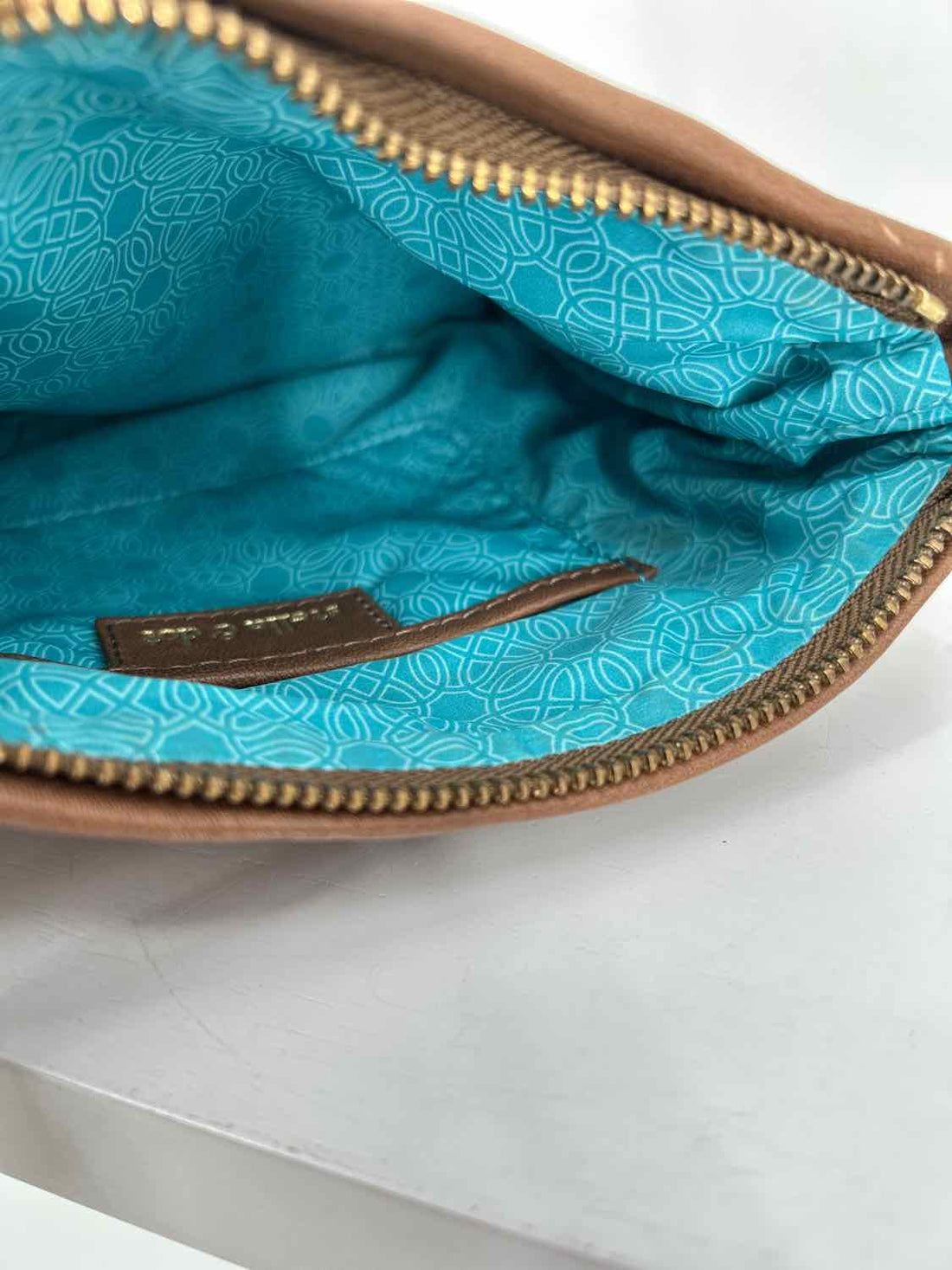 Stella & Dot Brown Gold Chain Crossbody