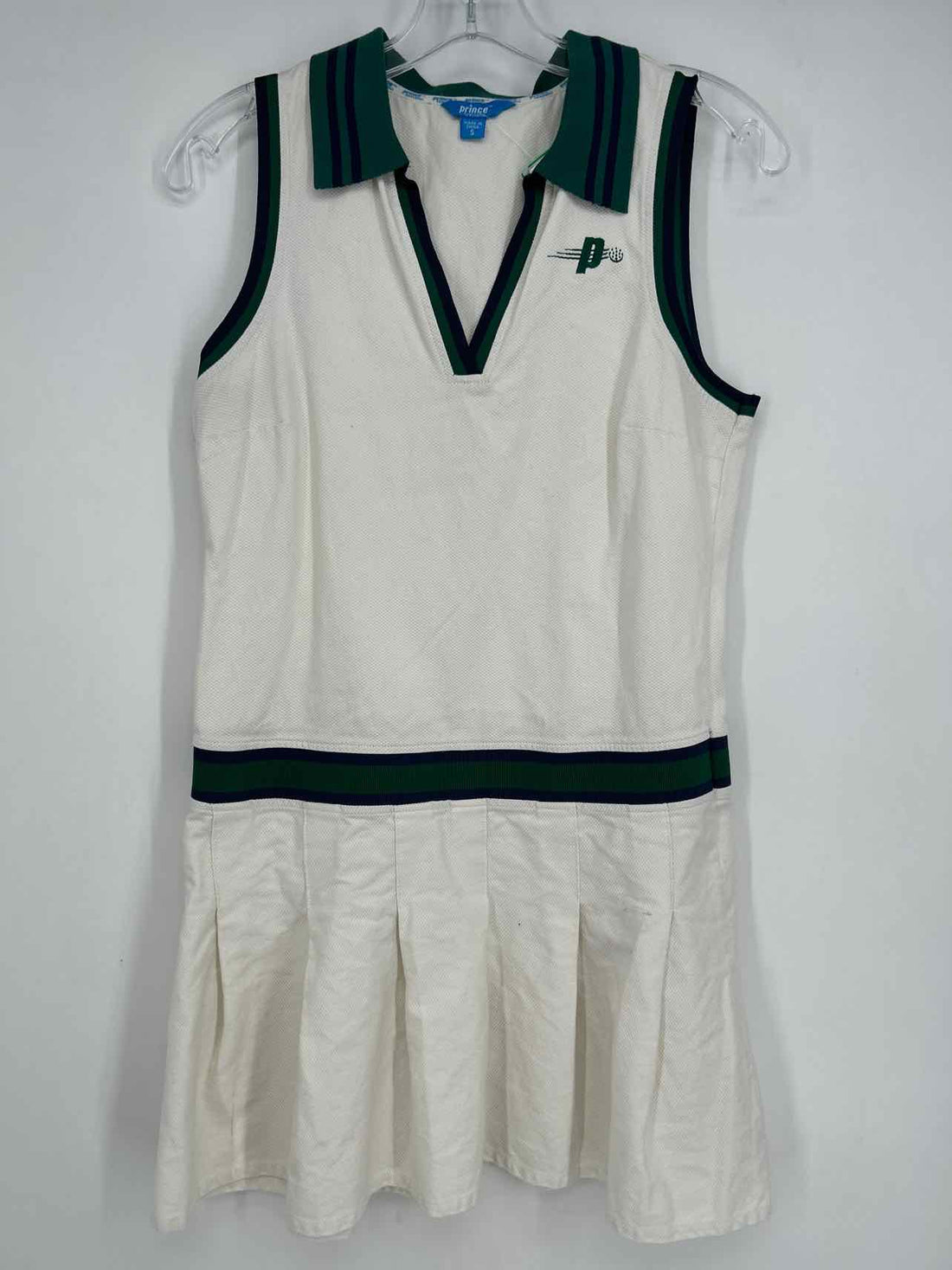 Prince Size S White Green & Navy Active Dresses