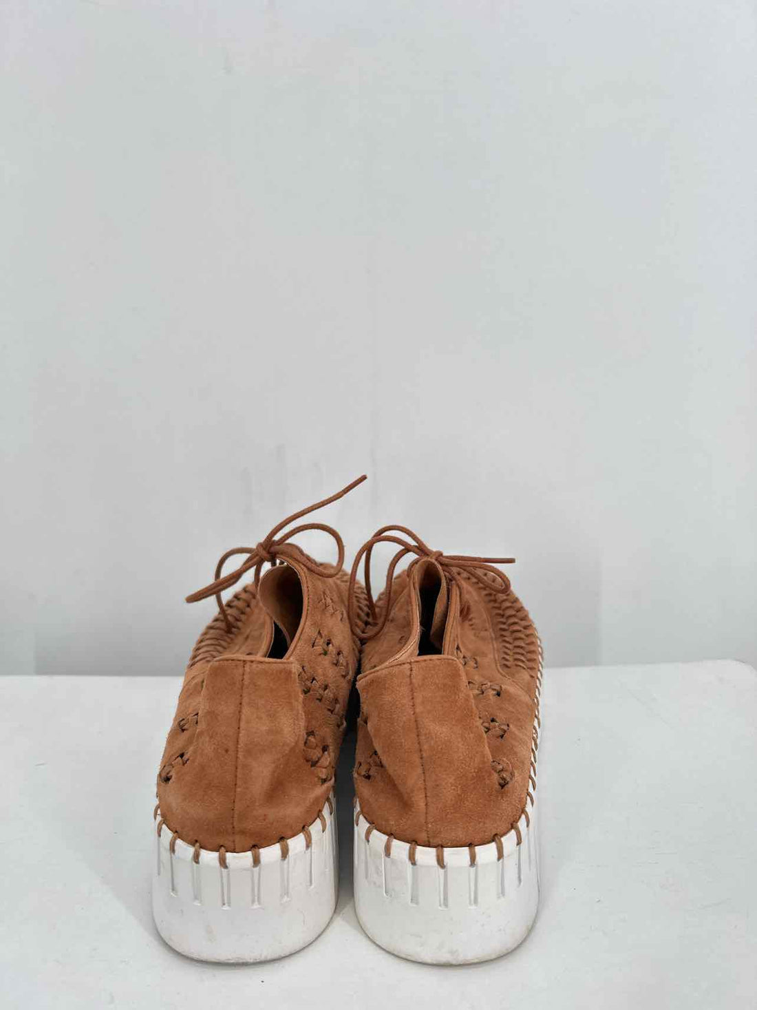 Silent D Women Size 37 (6.5-7) Tan Suede Flats