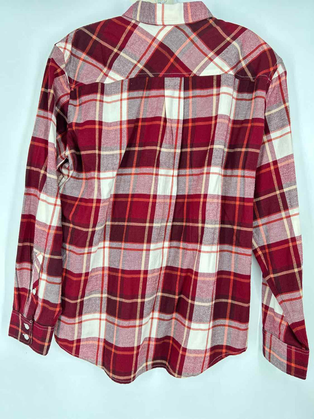 J Crew Size S Maroon Plaid Long Sleeve